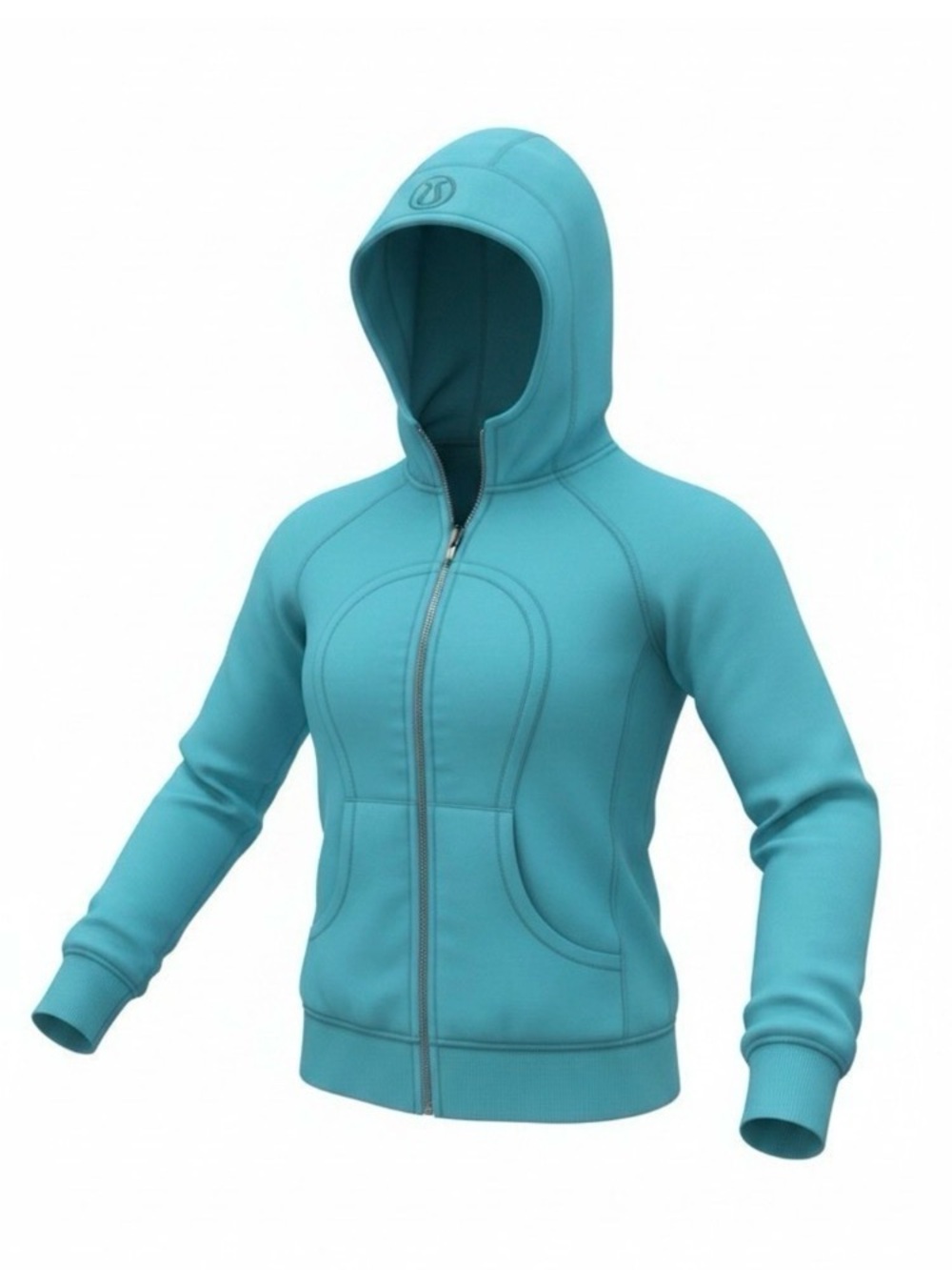 🌟 LULULEMON Teal Blue Full-Zip Hooded Jacket